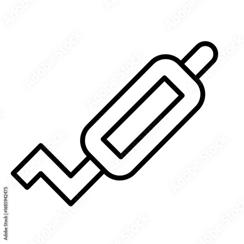 Exhaust Pipe vector line icon design