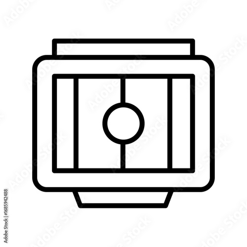Radiator vector line icon design