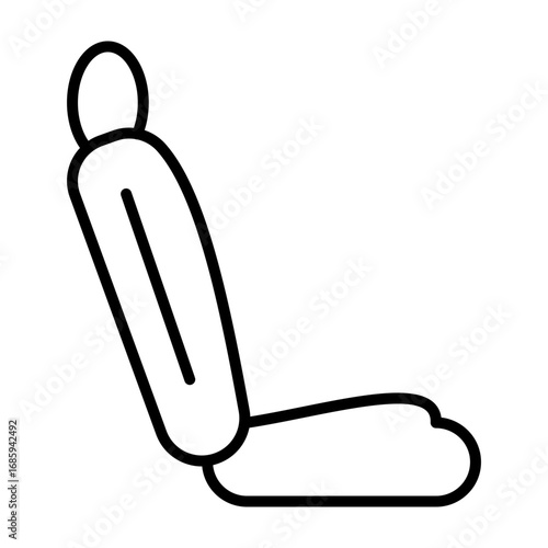 Car Seat vector line icon design