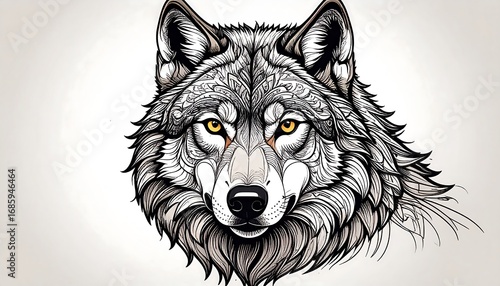 Detailed Wolf Portrait