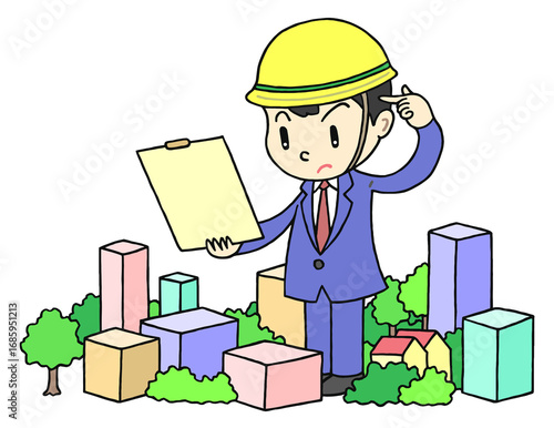 経済のイラスト - 都市開発・アーバンリニューアル・都市計画