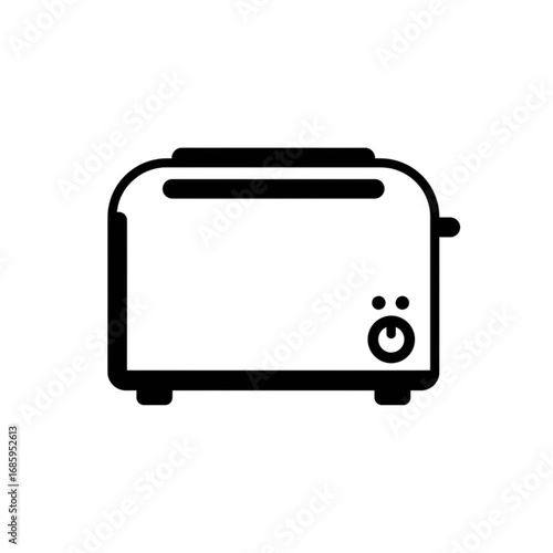 Toaster Icon Simple Line Art Design
