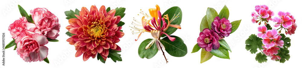Fototapeta premium Vibrant floral arrangement display