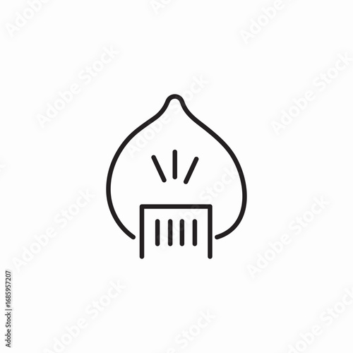 candle fire icon sign vector