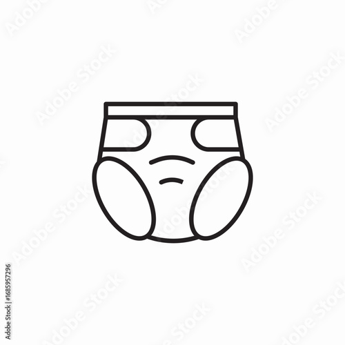 clothe nappy icon sign vector