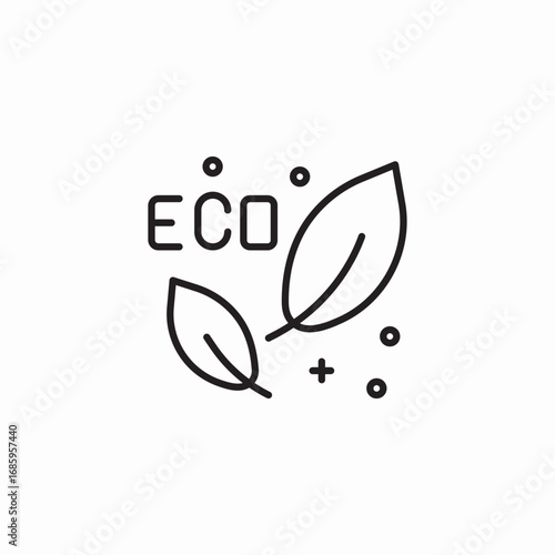 eco products icon sign vector