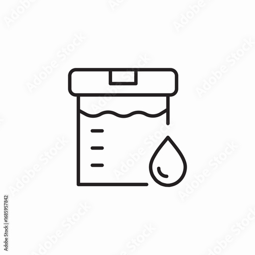 liquid cup container icon sign vector