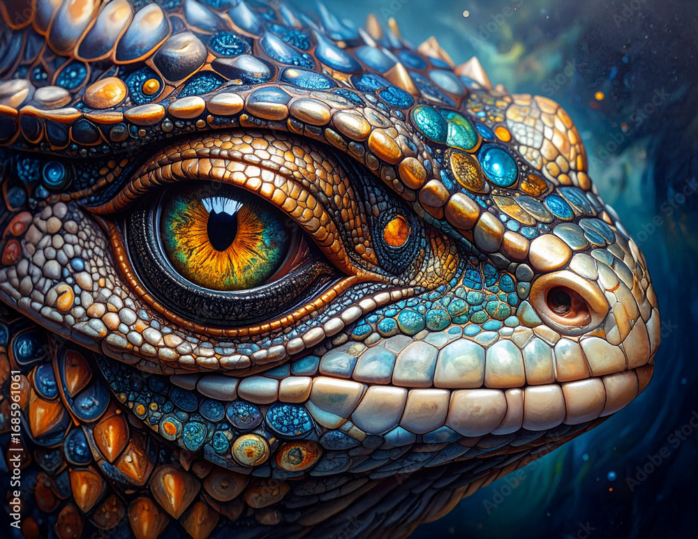 Fototapeta premium Reptile Raptor Alien