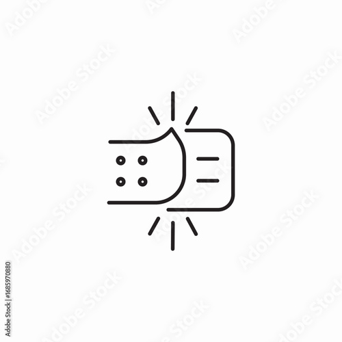 sticker glue icon sign vector