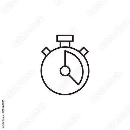 timer set icon sign vector