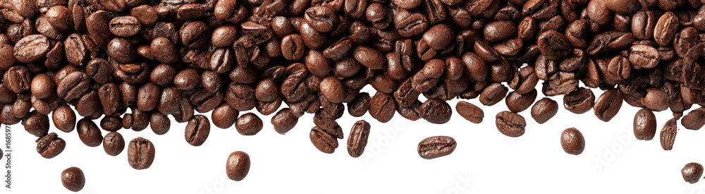 Obraz premium Coffee beans cascading