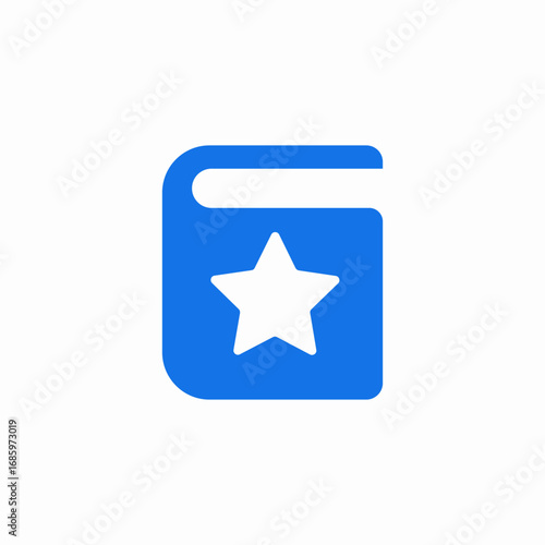 favorite book icon sign vector