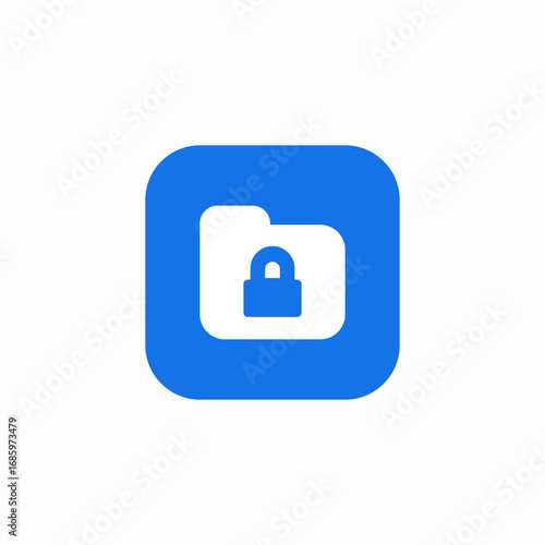 protected password folder icon sign vector
