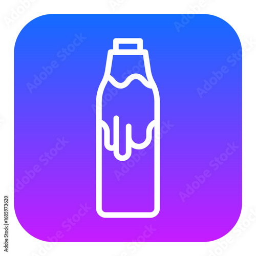 Milk Bottles Vector Icons