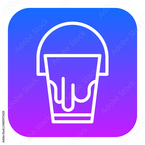 Milk Bucket Vector Icons