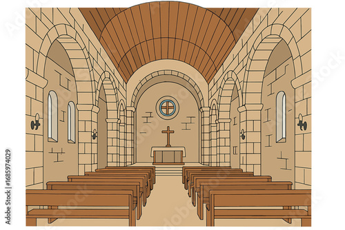 On March the nave of St