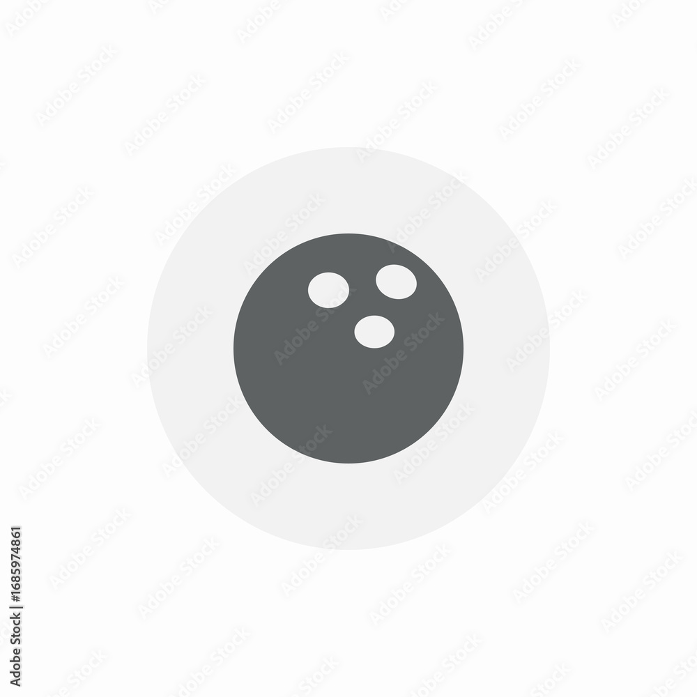 Obraz premium ball bowling icon sign vector