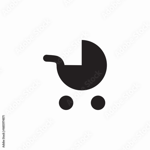 child crib icon sign vector