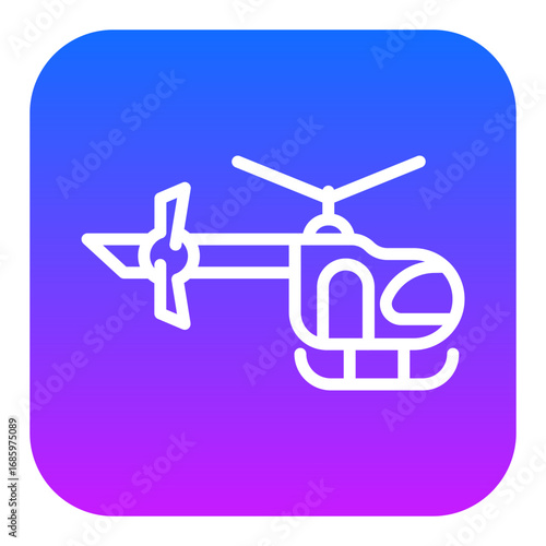 Firefighter Helicopter Vector Icons