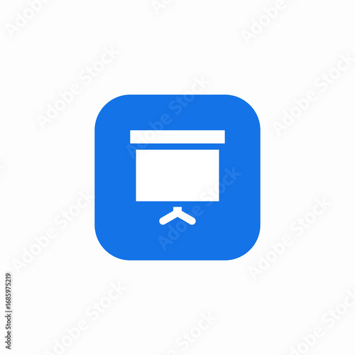 meeting presentation icon sign vector