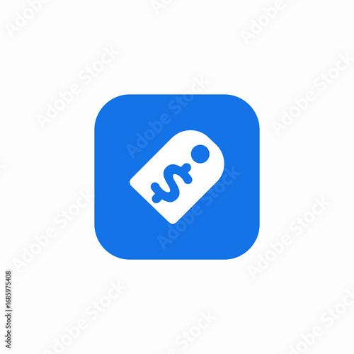 price amount tag icon sign vector