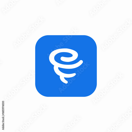 tornado phenomenon icon sign vector