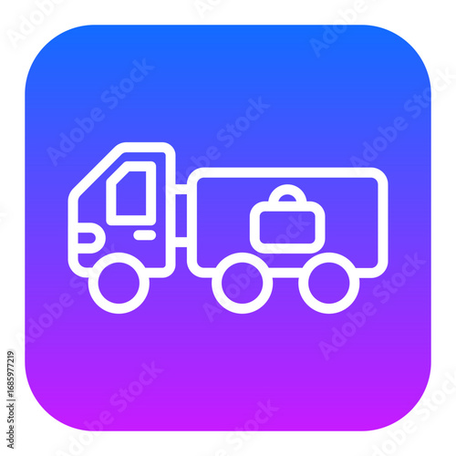 Baggage Truck Vector Icons