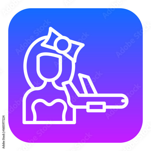 Flight Attendant Vector Icons