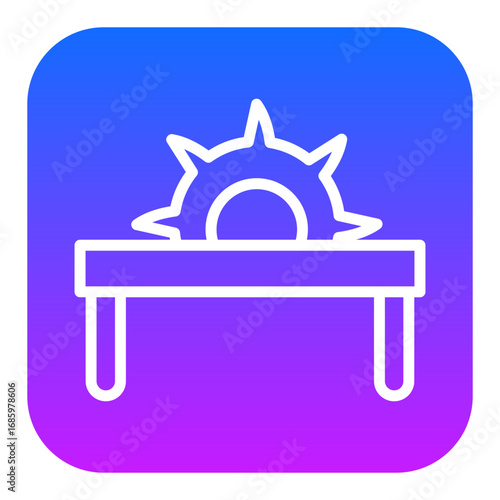 Table Saw Vector Icons