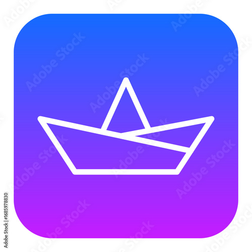 Paper Boat Vector Icons