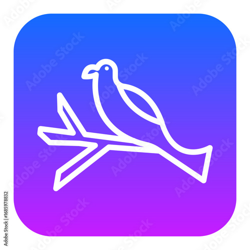 Spring Birds Vector Icons