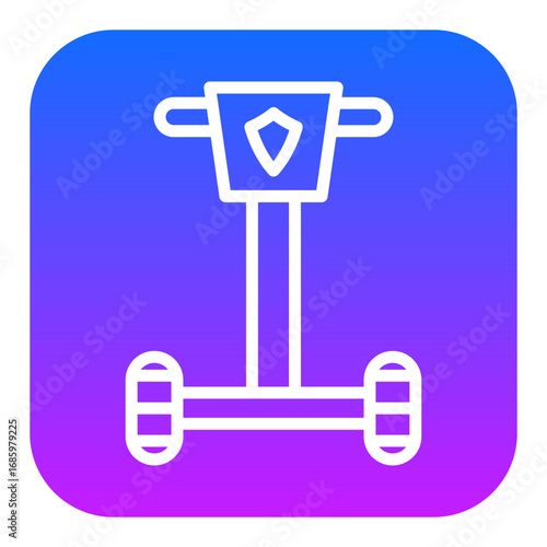 Police Segway Vector Icons