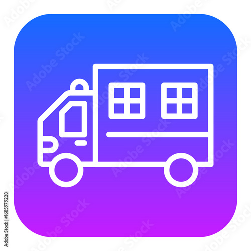 Police Van Vector Icons