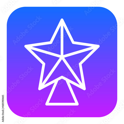 Christmas Tree Topper Vector Icons