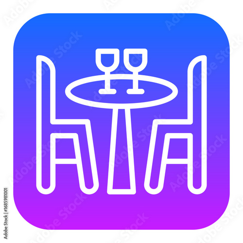 Romantic Dinner Vector Icons