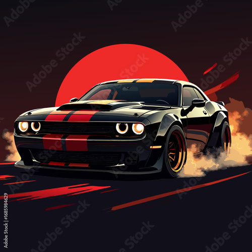 red sport car