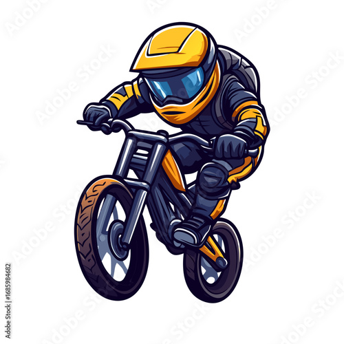 man riding a motorcycle