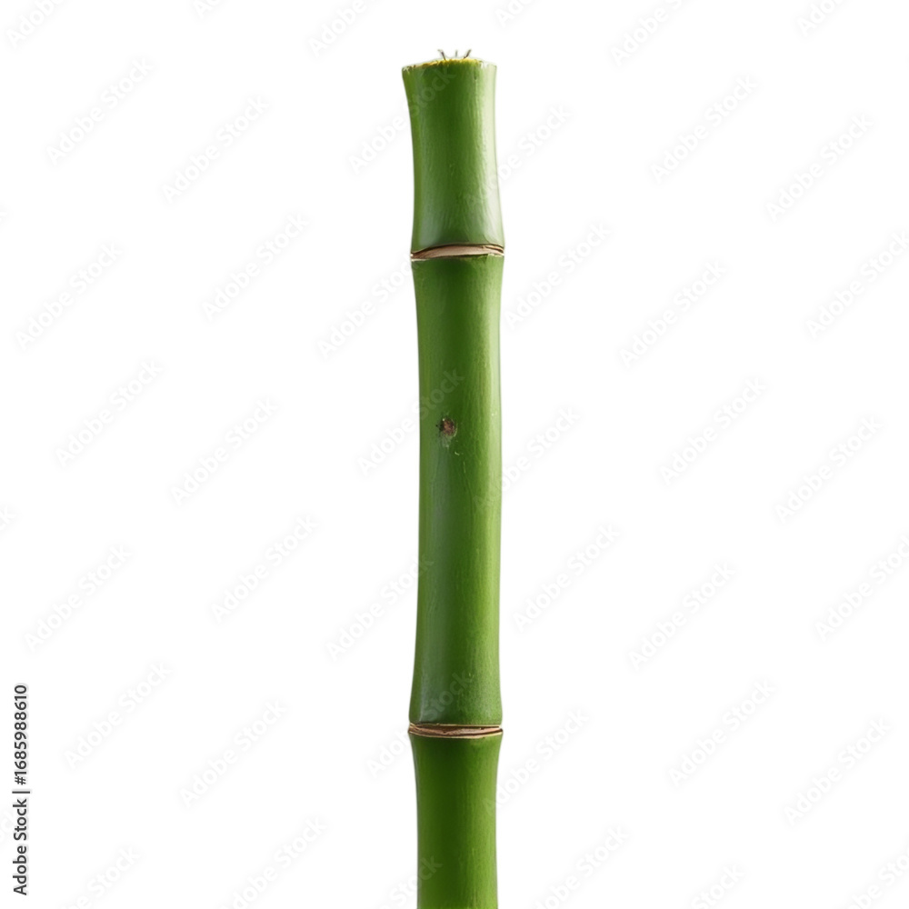 Fototapeta premium Tall bamboo stem isolated
