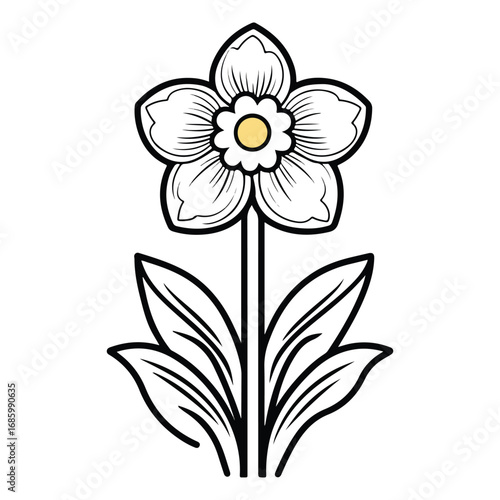 vector illustration of a flower