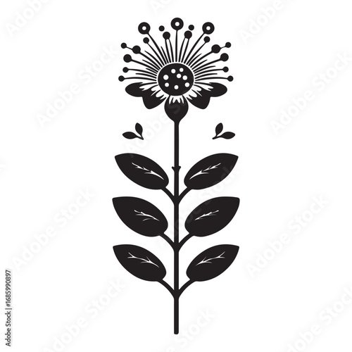 vector illustration of a flower