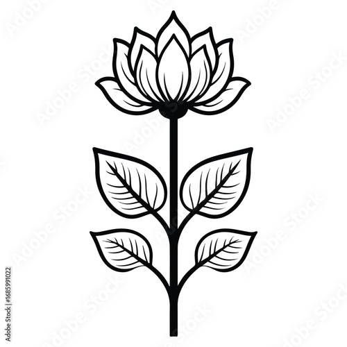 vector illustration of a flower