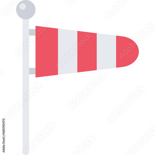 Windsock Vector Icon
