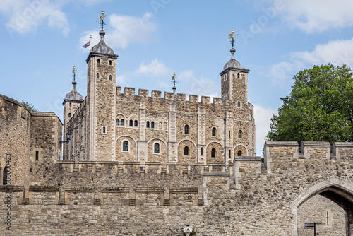 White Tower from inside the Tower of London.
Great architectural view of this central building used primarily as royal residence.
