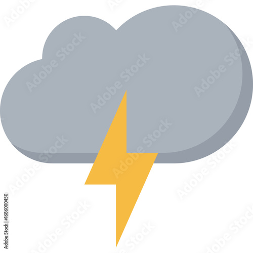 Cloud and Lightning Bolt