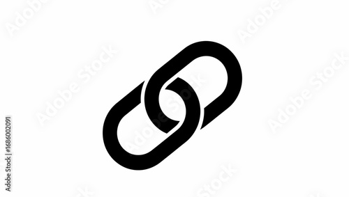 Chain link connection symbol vector illustration icon design