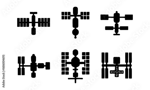 Silhouette space stations: a collection of iconic designs