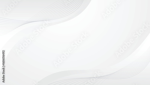 Abstract background white luxury wave shape futuristic illustration