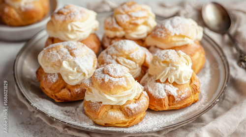 Wallpaper Mural Pastéis de nata em um prato Torontodigital.ca