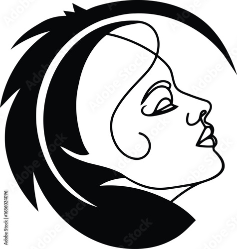 Beauty women line art luxury creative flower beauty skin care minimalist logo design	