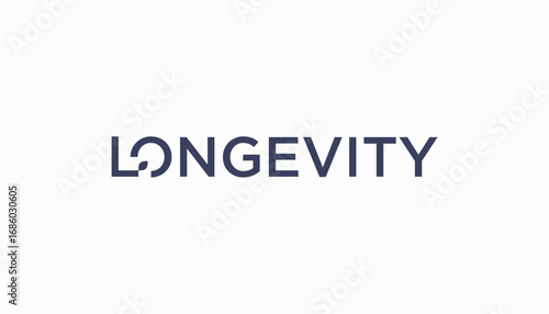 longevity health life logo design template